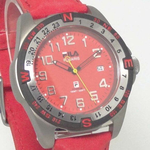 NEW VINTAGE FILA POLARIS Titanium 100-M DIVERS WATCH